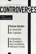 Revue Controverses, no 15
